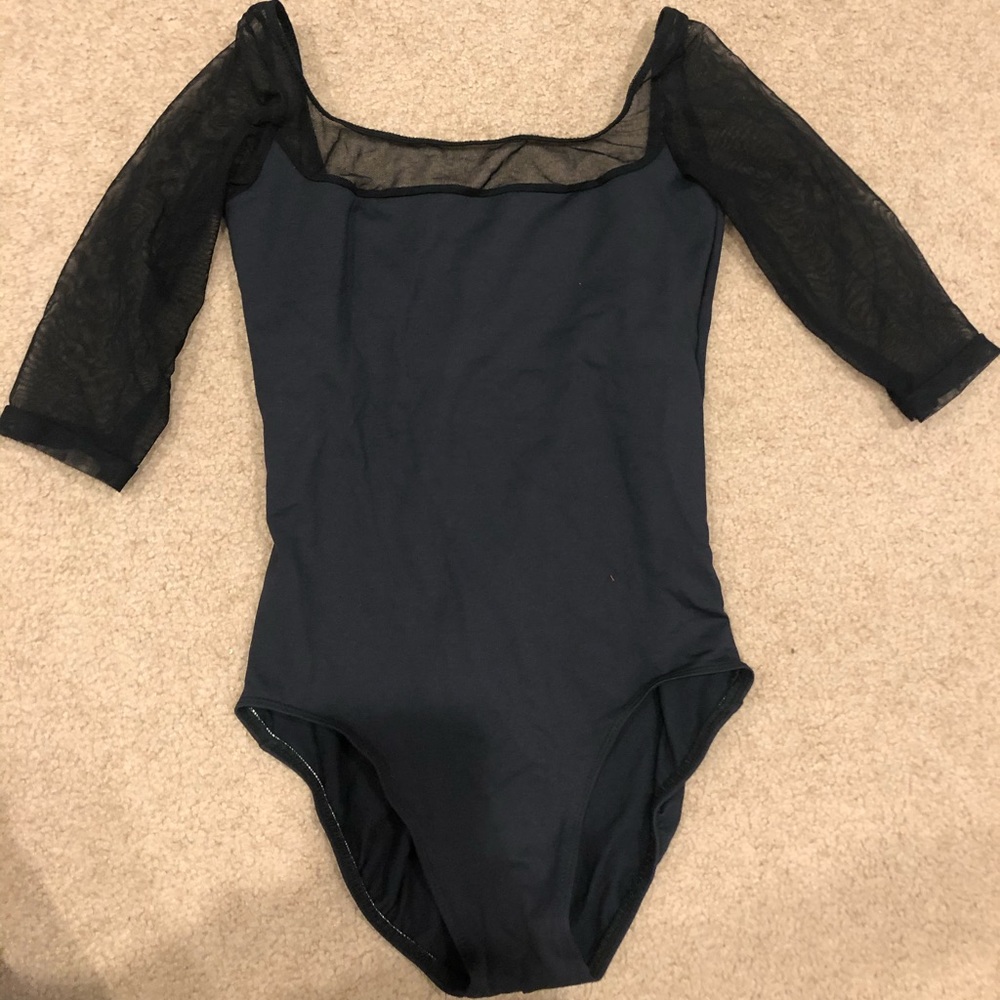 Black dance leotard